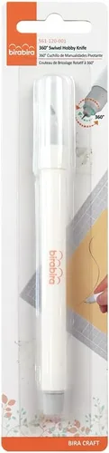 Vista 4 de Bira Craft - Cuchillo giratorio de 360 grados para cortar papel, tela, plástico, papel de aluminio y fotografías