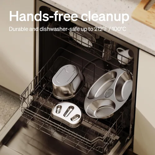 Vista 6 de PETLIBRO Tazón de alimentación lenta para perros pequeños y gatos, 1.125 tazas — Tazón de acero inoxidable antitragado para perros y gatos, ayuda a