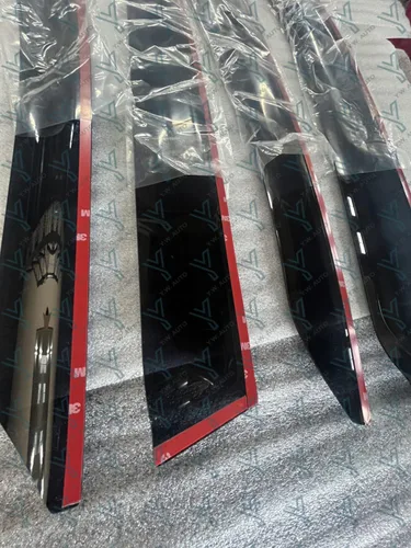 Vista 6 de YW AUTO - Deflectores de visera de ventana, protector de lluvia compatible con Subaru WRX Mugen 2022