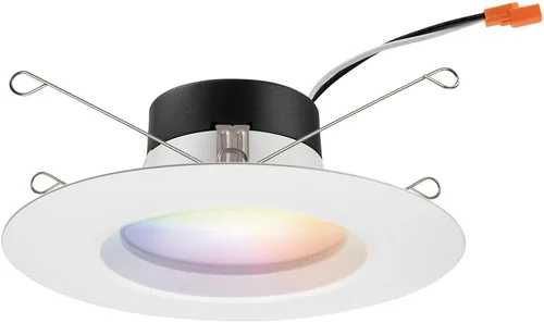 Vista 21 de Juno RB4AC RGBW MW L/SKTWHIP M6 RetroBasics Connect - Luz de techo LED ajustable de color dinámico, rojo, verde, azul, blanco, blanco mate, 4