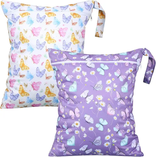 Vista 7 de Shappy 2 piezas de bolsa grande de lavandería para viajes, lavable, impermeable, para ropa sucia húmeda y seca, para baño y ejercicio (negro sólido)