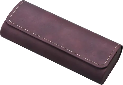 LifeArt Estuche rígido para gafas, estuche portátil para gafas de sol para mujeres y hombres, funda de piel sintética de moda, ligera