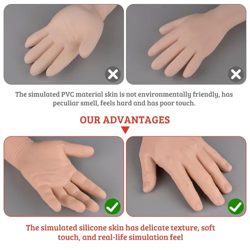 Vista 5 de Kit de práctica de flebotomía SimCoach para entrenamiento de inyección, kit de práctica IV con brazo de flebotomía, kit de práctica de venopunción