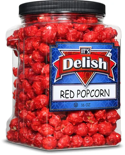 Vista 15 de Palomitas de maíz gourmet con sabor a plátano amarillo de It's Delish, envase jumbo de 16 oz Snack de pop corn aireado a granel - Temática frutal