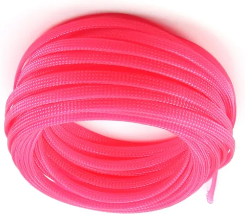 Vista 48 de Wenheww - Funda de cable trenzada expandible de PET, de 1.64 pies a 3/8 pulgadas, manga negra para organización de cables, protector de cable