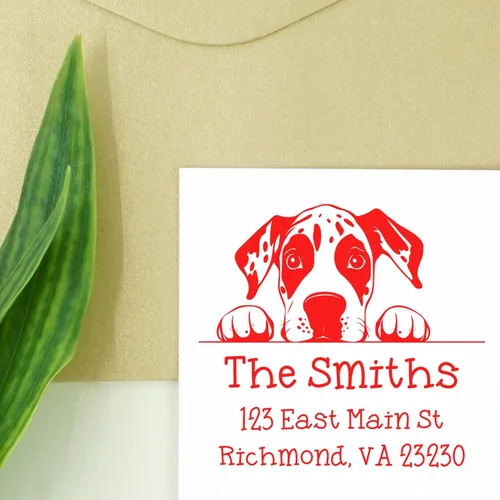 Vista 237 de Sello de alta calidad para cachorros Airedale Terrier – Sello de dirección personalizado – Ideal para los amantes de los perros – Elección de 5