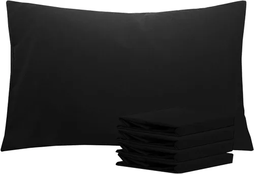 Vista 50 de NTBAY Juego de fundas de almohada estándar, paquete de 2 fundas de almohada de microfibra cepillada de 20 x 26 pulgadas, suaves, sin arrugas