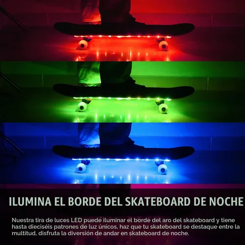 Vista 3 de LED Skateboard Light, Longboard & Shortboard, 16