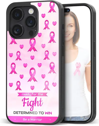 Vista 10 de Fundas de teléfono con cinta rosa para sobrevivientes de concientización sobre el cáncer de mama, para iPhone 11, 12, 13, 14 Pro Max Plus Mini Xr Xs