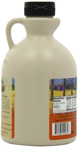 Vista 6 de Coombs Family Farms Jarabe de arce, grado orgánico A, color ámbar, sabor rico, 32 onzas líquidas