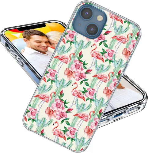 Vista 11 de Funda para iPhone 14, iPhone 13 para niñas, mujeres y hombres, a prueba de golpes, delgada, suave, TPU transparente, funda protectora con diseño Un