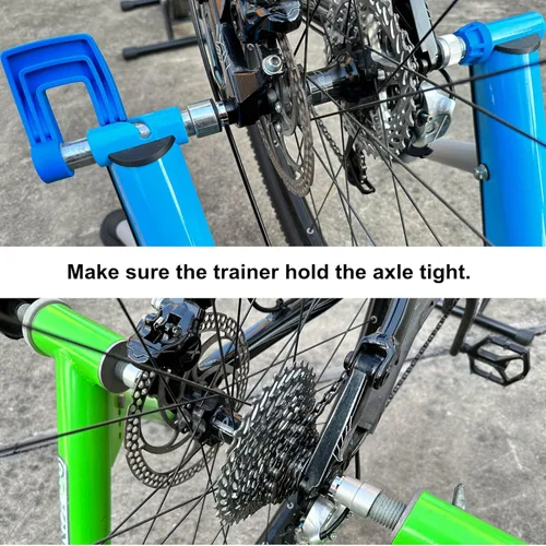 Vista 5 de Adaptador de eje pasante para entrenador de bicicleta, eje de 0.472 in, longitud múltiple de paso de rosca 1.0/1.5/1.75