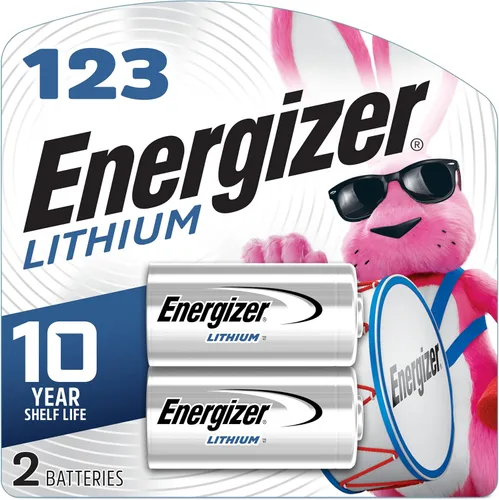 Energizer 123 baterías de litio (paquete de 2), baterías fotográficas de 3V