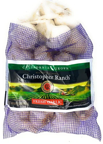 2 libras de ajo fresco USA California Heirloom Gilroy Finest, paquete de 1