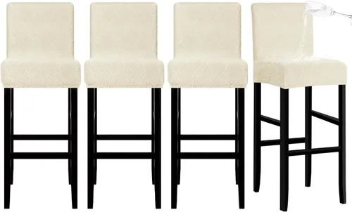 Vista 17 de Lellen - Fundas para taburete de bar de jacquard, fundas para silla de taburete de bar, fundas para silla de bar, fundas para taburete de bar