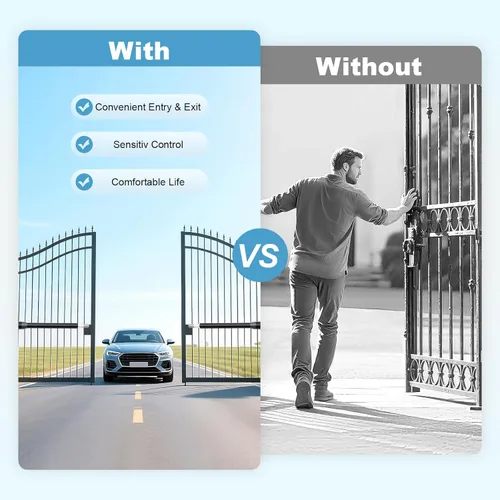 Vista 4 de Abridor de puerta eléctrico, operador de doble puerta resistente, sistema automático de apertura de puerta de doble oscilación, operador de puerta
