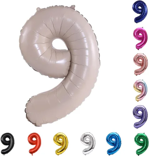 Vista 174 de YPSelected Globo de aluminio grande de 32 pulgadas con número de helio, cumpleaños, boda, fiesta, 0-9 (azul bebé, 0)