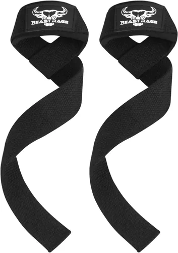 Vista 11 de BEAST RAGE Correas de muñeca de levantamiento para levantamiento de pesas, correas de levantamiento de pesas, agarre de gimnasio, entrenamientos