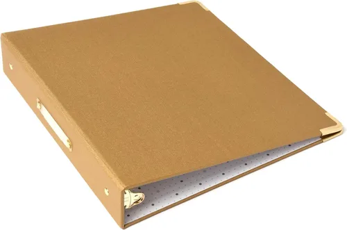 Vista 2 de russell+hazel Medallion Bookcloth Signature - Carpeta de 3 anillas, 10.75 x 12 pulgadas (31386)