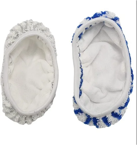 Vista 5 de 1 juego de almohadillas de tela de microfibra compatible con Rowenta Clean&Steam ZR005801 limpiador reutilizable