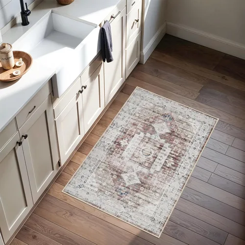 Vista 69 de Alfombra de Pasillo Lavable - Alfombras de Cocina de 2'6"x12' con Respaldo Antideslizante, Alfombras de Casa de Campo para Interiores para Sala