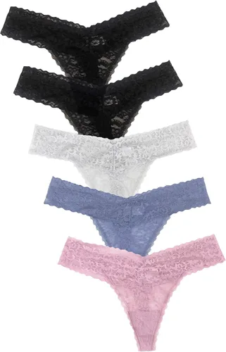 Luna & Sun Ropa interior de encaje para mujer, tangas suaves y sexys