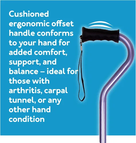Vista 4 de Carex Ergo Offset Walking Cane