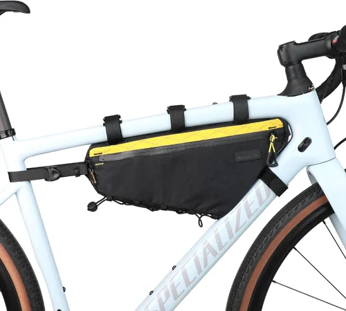 Vista 18 de Rhinowalk Bolsa de Marco Frontal de Bicicleta Bolsa Bajo Tubo Superior Triangular Accesorios de Ciclismo de 1.7L de Nylon Ligero para Bicicleta