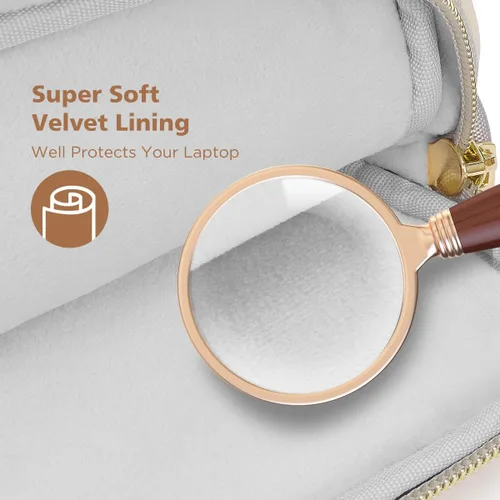 Vista 5 de KIZUNA Funda para portátil de 13 pulgadas, bolsa de hombro para computadora para MacBook Air M2 de 13.6"/MacBook Pro 14 M3 M2 M1 MAX/14 Lenovo