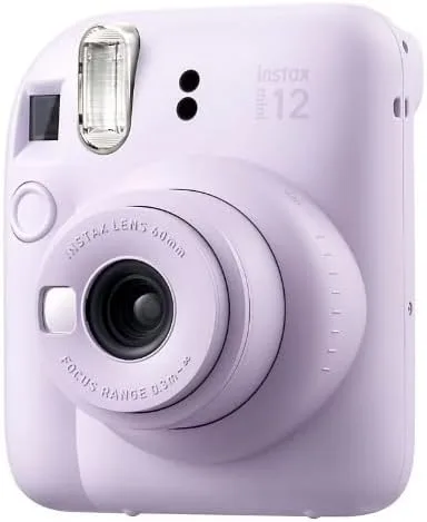 Vista 5 de Fujifilm Instax Mini 12 - Cámara instantánea con película adicional, 20 hojas, color lila (morado)