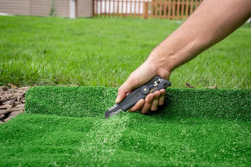 Vista 4 de OLFA Cuchillo utilitario extra resistente de 0.984 in (NH-1) - Cuchillo multiusos de precisión de profundidad de corte personalizado con mango