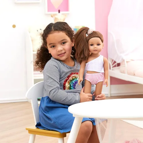 Vista 3 de Sophia's Traje de baño recortado, salida de baño y sandalias, rosa/morado