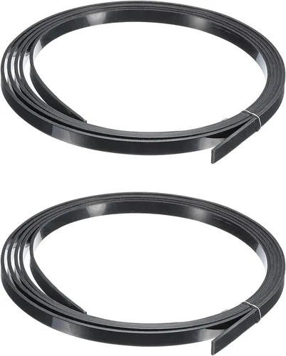 Vista 6 de MECCANIXITY Banda decorativa de plástico para guitarras 1650x1x0.5mm para guitarras acústicas y clásicas, negras, pack de 2