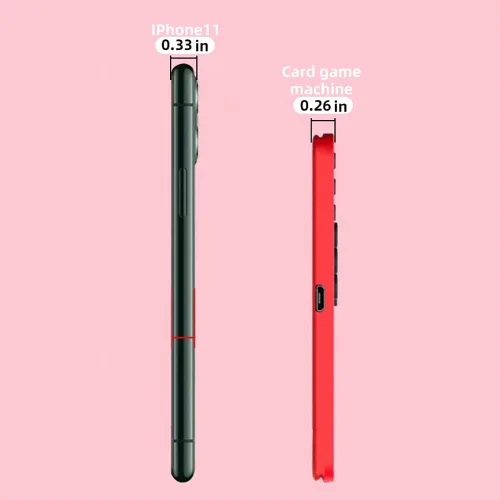 Vista 6 de DATA FROG 2.4 inches Portable Handheld Game Console Ultra Thin Retro Mini Game Player with 500 Classical Games for Player