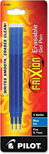 Pilot FriXion recarga de bolígrafo de tinta de gel, paquete de 2, Azul