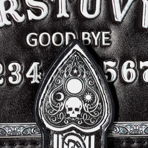 Vista 3 de Nemesis Now Classic Spirit Board - Bolso con relieve para hombre 75in negro poliuretano 73in