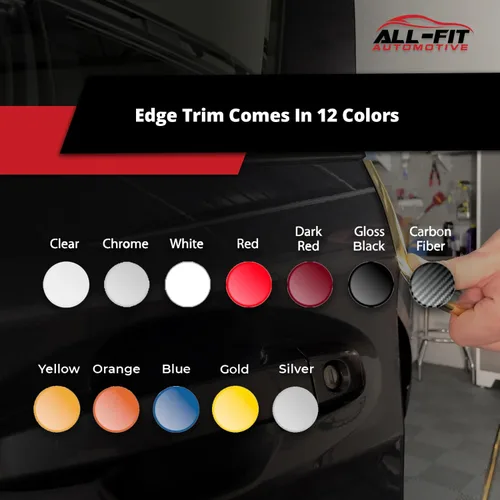 Vista 6 de All Fit - Protector de puerta automotriz con borde de 2 puertas, ajuste universal, fabricado en los Estados Unidos, color dorado