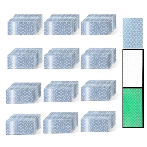 Vista 83 de Adhesivos reflectantes reflectantes de 1 pulgada de diámetro, reflector, impermeable, cinta adhesiva de advertencia de alta visibilidad