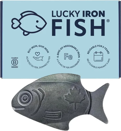 The Original Lucky Iron Fish . Una alternativa de suplemento de hierro para reducir la deficiencia. SIN EFECTOS SECUNDARIOS. Úselo una vez al día,