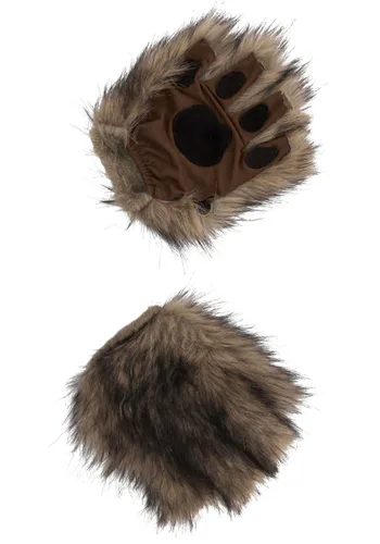 Guantes Marrones sin Dedos para Adulto Multicolor