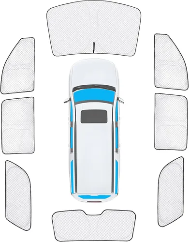 Vista 33 de KMF 6 piezas de parasoles gruesos para Mazda 3 Hatchback (No Sedán) 2014-2018 Accesorios, parasoles completos para parabrisas y ventanas de coche