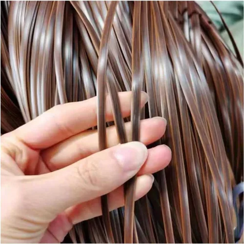 Vista 17 de Kit de reparación de ratán de plástico para muebles de mimbre 17.64 oz (196.9 ft) material de reparación de ratán sintético para cesta de mesa