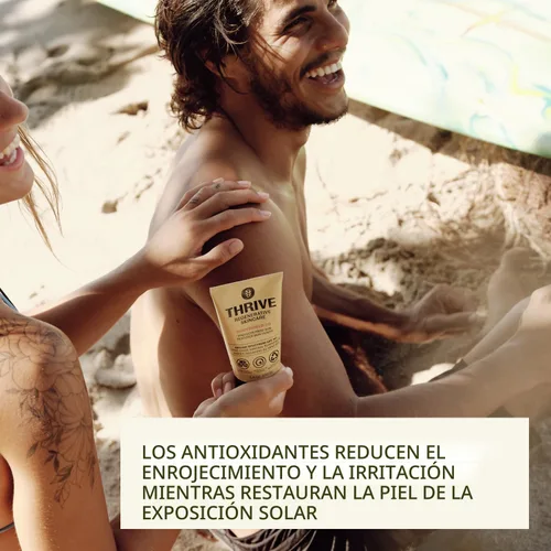 Vista 3 de Thrive Natural Care Protector solar Reef Safe SPF50 – Cumple con la Ley de Arrecife Hawaii 104 – Protector solar mineral no nano óxido de zinc