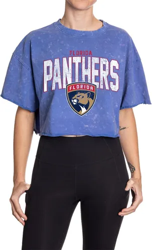 Vista 29 de Calhoun NHL Surf & Skate Camiseta de mujer de corte amplio con hombros caídos y lavado ácido