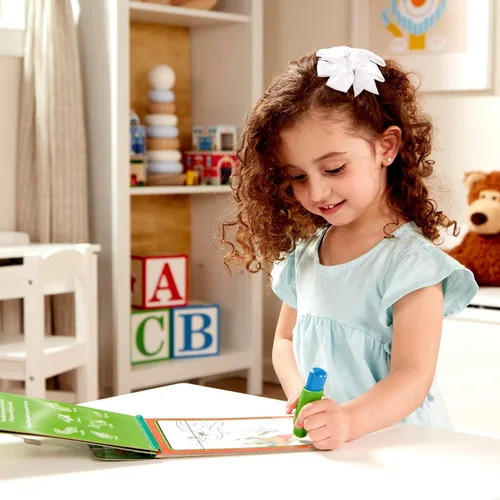 Vista 5 de Melissa & Doug On The Go Water Wow! Almohadilla de actividades para colorear reutilizable que se revela con agua - Selva