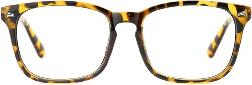 Vista 31 de TIJN - Gafas de bloqueo de luz azul - Armazón cuadrado de anteojos para estudiosos - Gafas de juego de computadora Anti Blue Ray