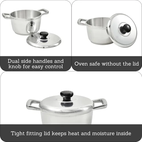 Vista 2 de IMUSA Horno holandés de aluminio fundido de 3.5qt H. Cajun