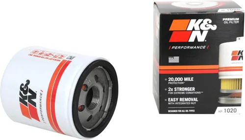 K&N Filtro de aceite premium: Protección del motor de 20,000 millas con tuerca extraíble: Compatible con GMC/Cadillac/Chervolet/Buick (Consulte la