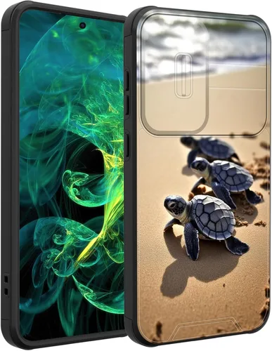 Vista 74 de Funda para Galaxy A36 5G/A56 5G con cubierta de cámara deslizante, resistente de doble capa híbrida a prueba de golpes, funda protectora resistente