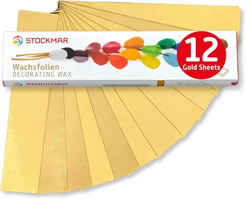 Vista 10 de Stockmar Cera de abeja decorativa - Paquete de 12 (rojo carmesí)